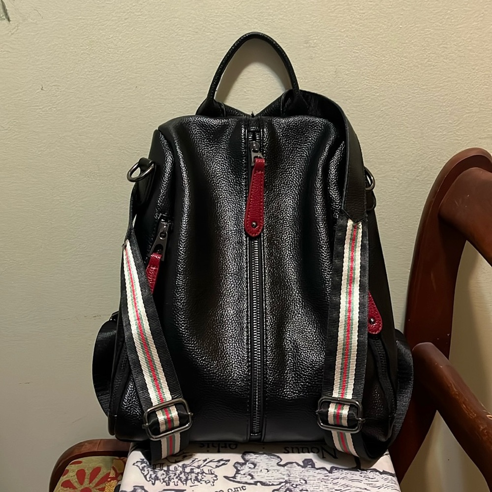 ✨ My Chic Bag Made in Italy genuine leather backpack